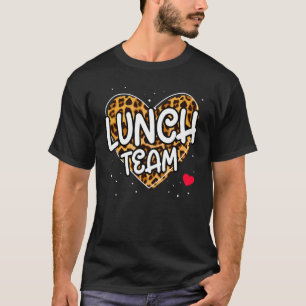 Mittag Team Gruppe Leopard Matching School Spirit  T-Shirt