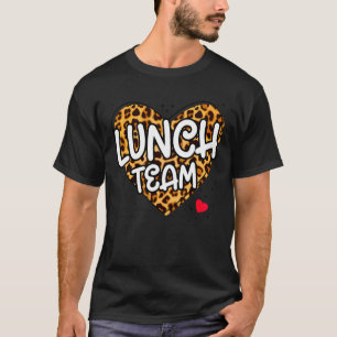 Mittag Team Gruppe Leopard Matching School Spirit T-Shirt