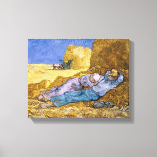 Mittag Vincent van Goghs , der Siesta, nach Hirse Leinwanddruck