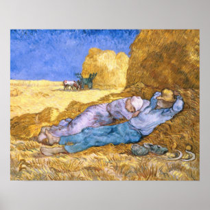 Mittag Vincent van Goghs , der Siesta, nach Hirse Poster