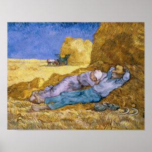 Mittag Vincent van Goghs  , der Siesta, nach Hirse Poster
