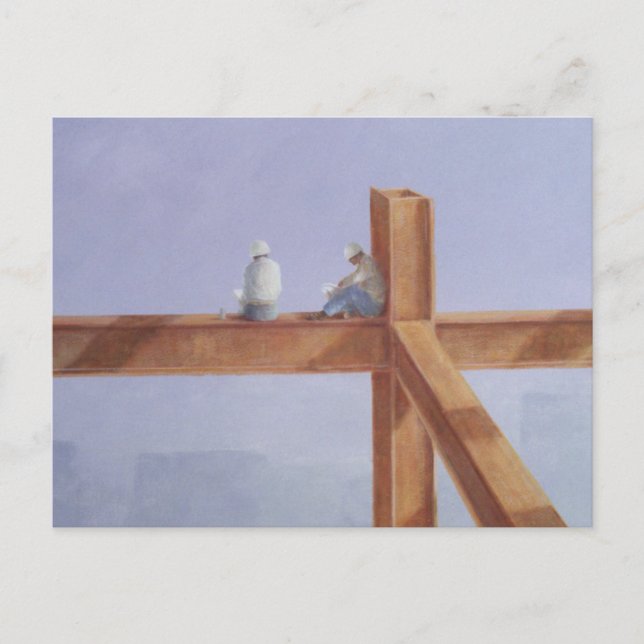Mittagessen 1985 postkarte (Vorderseite)
