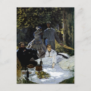 Mittagessen auf dem Gras (Le déjeuner sur l'herbe) Postkarte