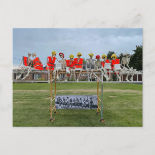 Mittagessen auf der Postkarte des Wolkenkratzers