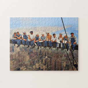 Mittagessen auf einem Wolkenkratzer C1932 Farbe Re Puzzle