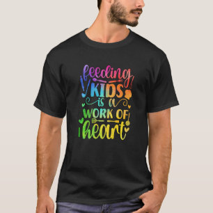 Mittagessen-Dame Herzensarbeit Cafeteria-Dame 1 T-Shirt