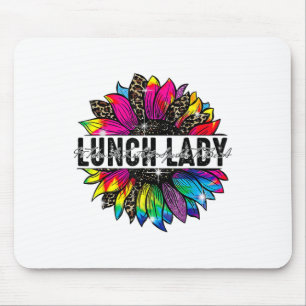 Mittagessen Dame Sonnenblume Leopard Tie Dye Ck Zu Mousepad