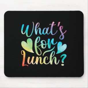 Mittagessen-Dame Was gibt's zum Mittagessen Schulc Mousepad