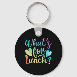 Mittagessen-Dame Was gibt's zum Mittagessen Schulc Schlüsselanhänger