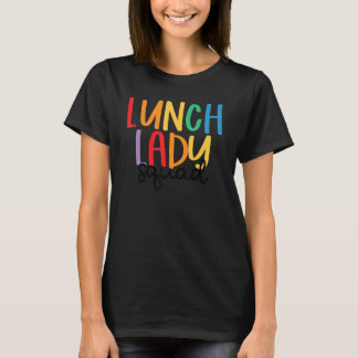 Mittagessen Damen Squad Mittagessen Squad Cafeteri T-Shirt