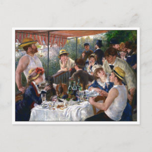 Mittagessen der Ruderpartie von Renoir Postkarte