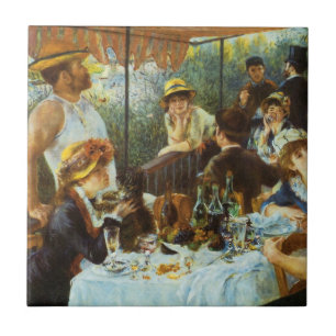 Mittagessen des Booteausflugs von Pierre Renoir Fliese