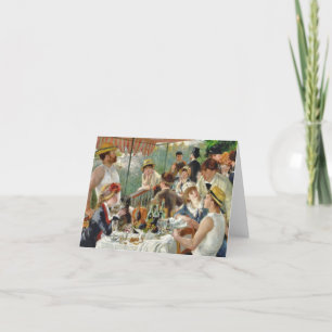 Mittagessen im Boot-Party Vintag Renoir Karte