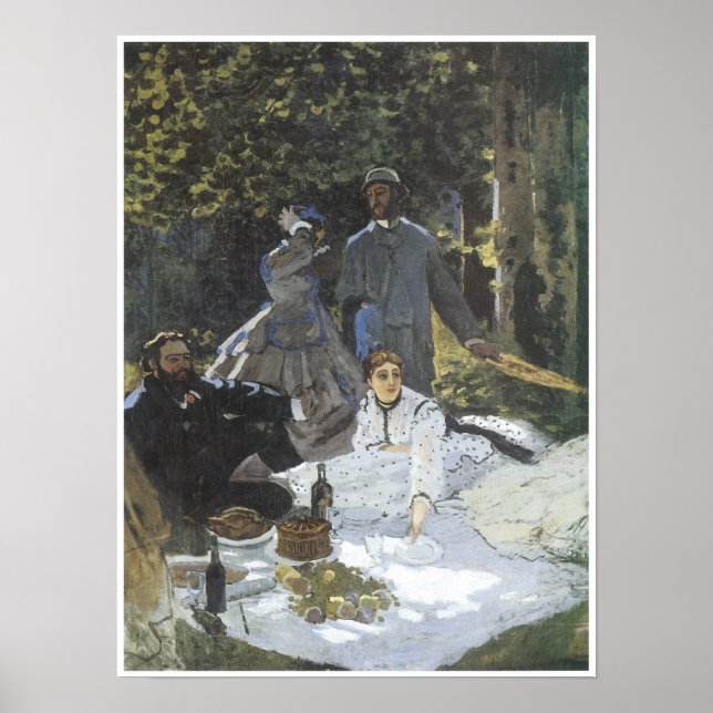 Mittagessen im Gras, 1865 Poster (Vorne)