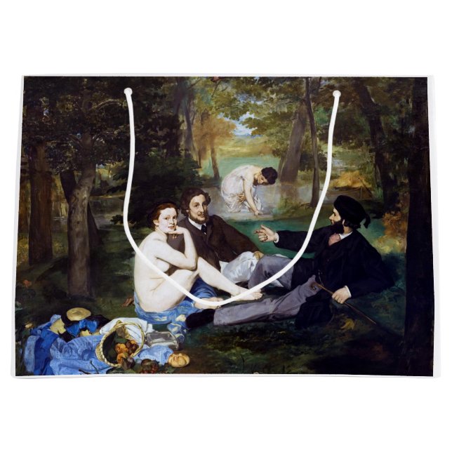 Mittagessen im Gras, Manet Große Geschenktüte (Vorderseite)