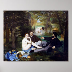 Mittagessen im Gras, Manet Poster