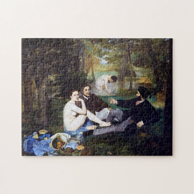 Mittagessen im Gras, Manet Puzzle (Horizontal)