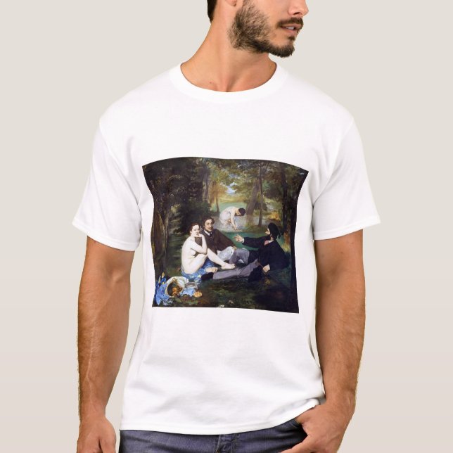 Mittagessen im Gras, Manet T-Shirt (Vorderseite)