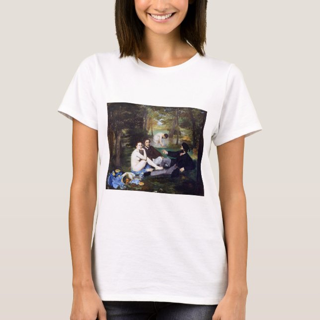 Mittagessen im Gras, Manet T-Shirt (Vorderseite)
