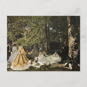 Mittagessen im Gras von Claude Monet Postcard Postkarte