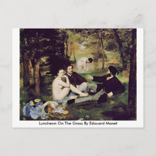 Mittagessen im Gras von Edouard Manet Postkarte