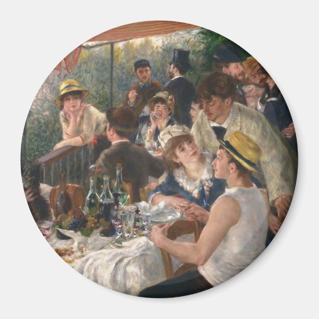 Mittagessen im Party - Auguste Renoir Magnet (Vorne)