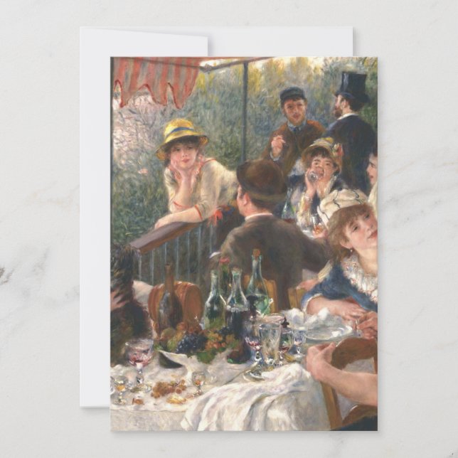 Mittagessen im Party Pierre Auguste Renoir Einladung (Vorderseite)