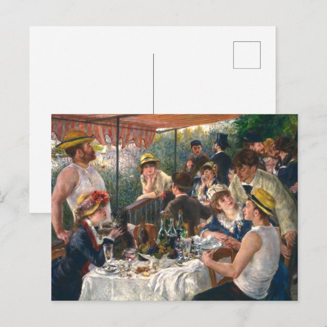 Mittagessen im Party | Renoir | Postkarte (Vorne/Hinten)