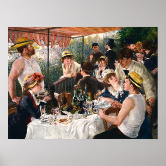 Mittagessen im Party von Pierre-Auguste Re Poster (Vorne)