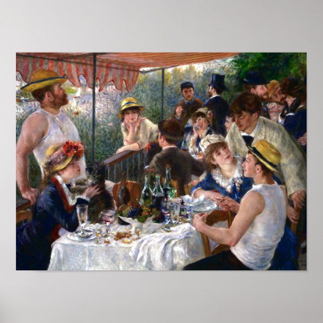 Mittagessen im Party von Renoir Poster (Vorne)