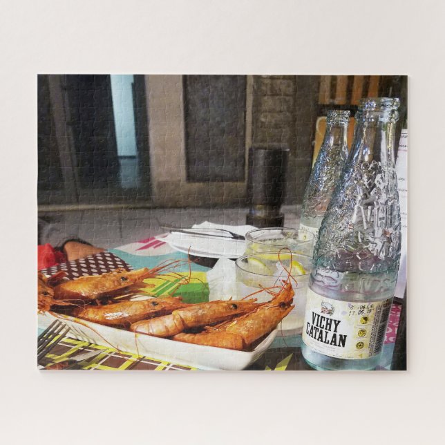 Mittagessen in Barcelona Spanien Puzzle (Horizontal)