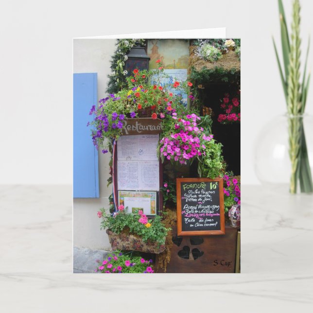 Mittagessen in Paris, S Cyr Karte (Vorderseite)