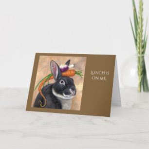 Mittagessen ist auf meiner Grußkarte Karte