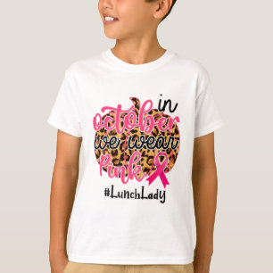 Mittagessen Lady Breast Cancer Awareness Oktober F T-Shirt