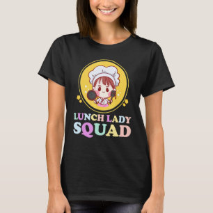 Mittagessen Lady Cafeteria Crew Squad Schule Mitta T-Shirt