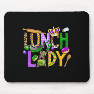 Mittagessen Lady Squad Mardi Gras Fat Dienstag Caf Mousepad