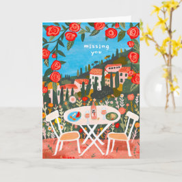 Mittagessen mit Blick Vermisst Sie Landschaft Goua Karte