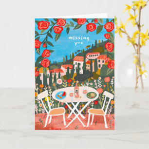 Mittagessen mit Blick Vermisst Sie Landschaft Goua Karte