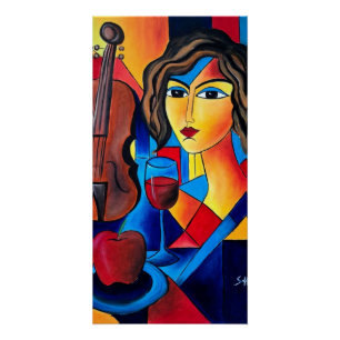 Mittagessen mit Farben Poster