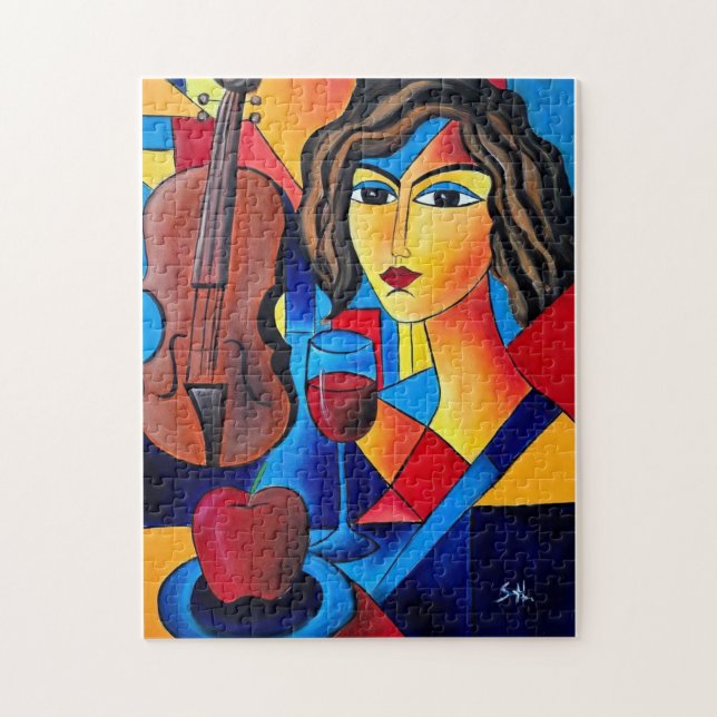 Mittagessen mit Farben Puzzle (Vertikal)