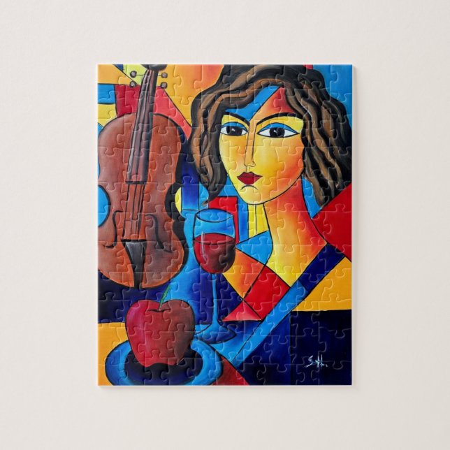 Mittagessen mit Farben Puzzle (Vertikal)