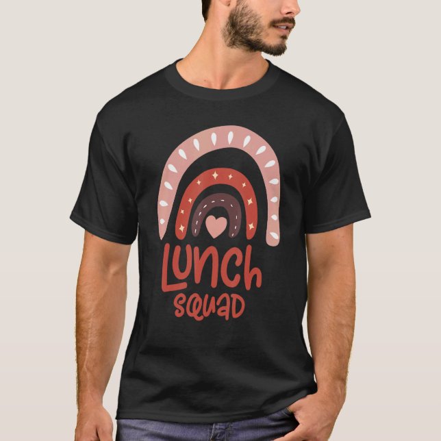 Mittagessen Squad Group Matching School Cafeteria  T-Shirt (Vorderseite)