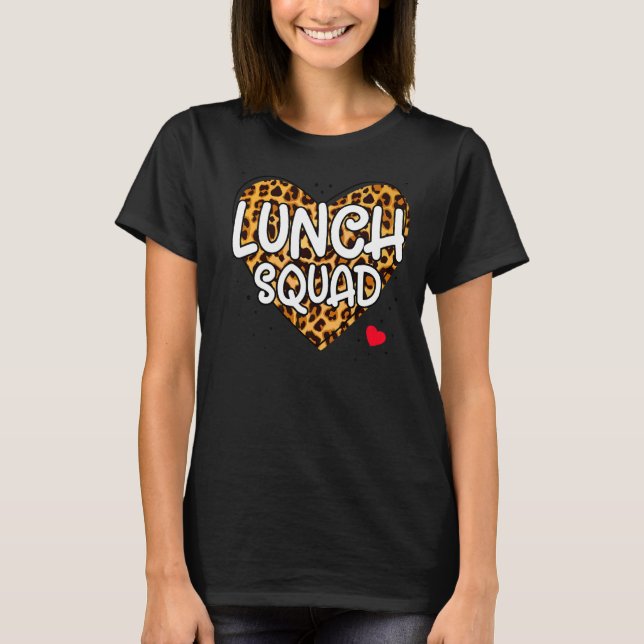 Mittagessen Squad Group Matching School Cafeteria  T-Shirt (Vorderseite)