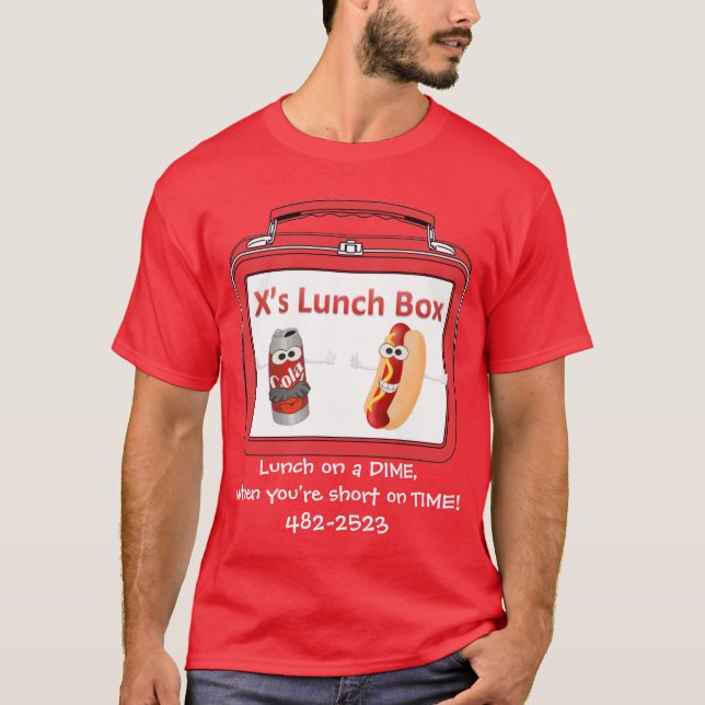 Mittagessen-T - Shirt x (Vorderseite)