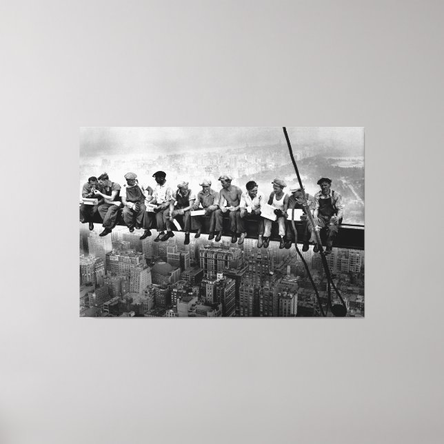 Mittagessen über einem Wolkenkratzer 1932 NYC Eise Leinwanddruck (Vorderseite)