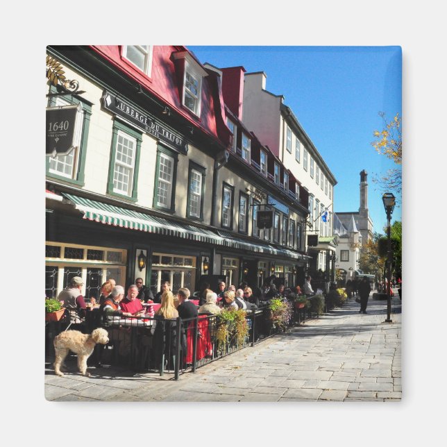 Mittagessen Vieux Quebec City Street Canada Magnet (Vorne)
