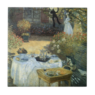 Mittagessen von Claude Monet, Vintage Impressionis Fliese