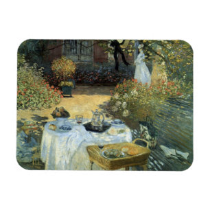 Mittagessen von Claude Monet, Vintage-Impressionis Magnet