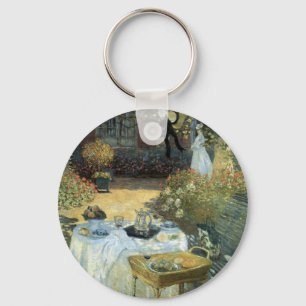 Mittagessen von Claude Monet, Vintage Impressionis Schlüsselanhänger