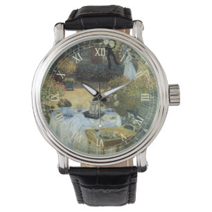 Mittagessen von Claude Monet, Vintager Impressioni Armbanduhr